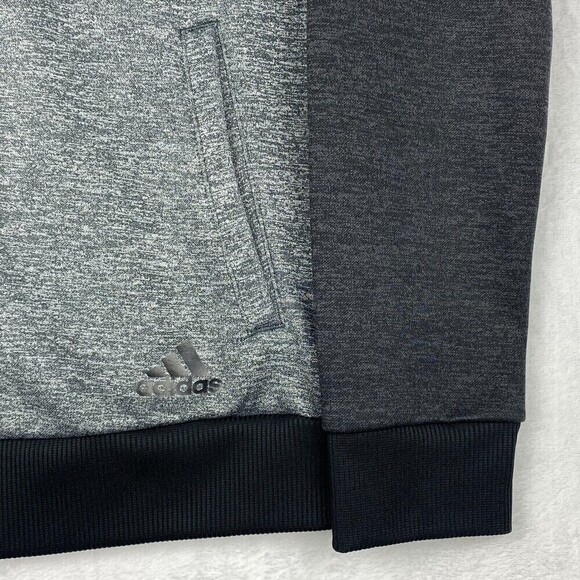 Adidas Climawarm Jacket Womens Small Full Zip Gray Black Sport Pockets Casual - Picture 6 of 13